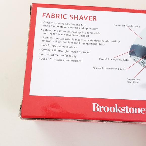 Brand New Brookstone Fabric Shaver - Great Gift! - Picture 5 of 7